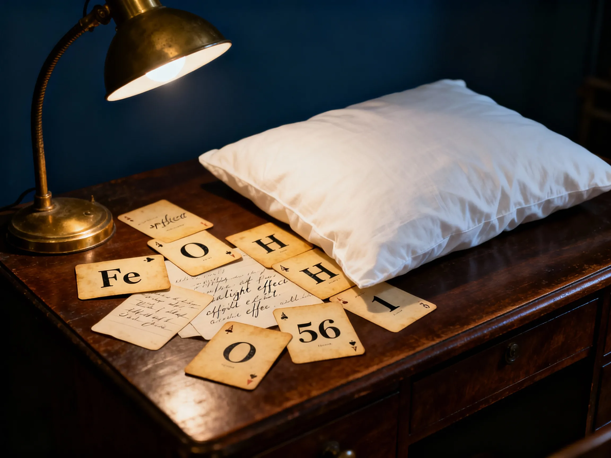 На столе — инструменты открытия и символ самой удобной лжи. Карточки, которые перебирали месяцами, и наволочка, в которую хотели бы завернуть всю эту историю.