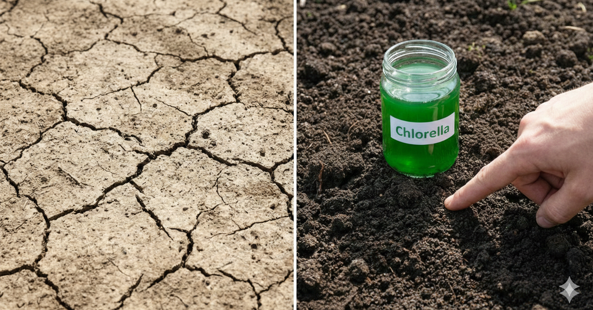                                                           Хлорелла до и после обработки