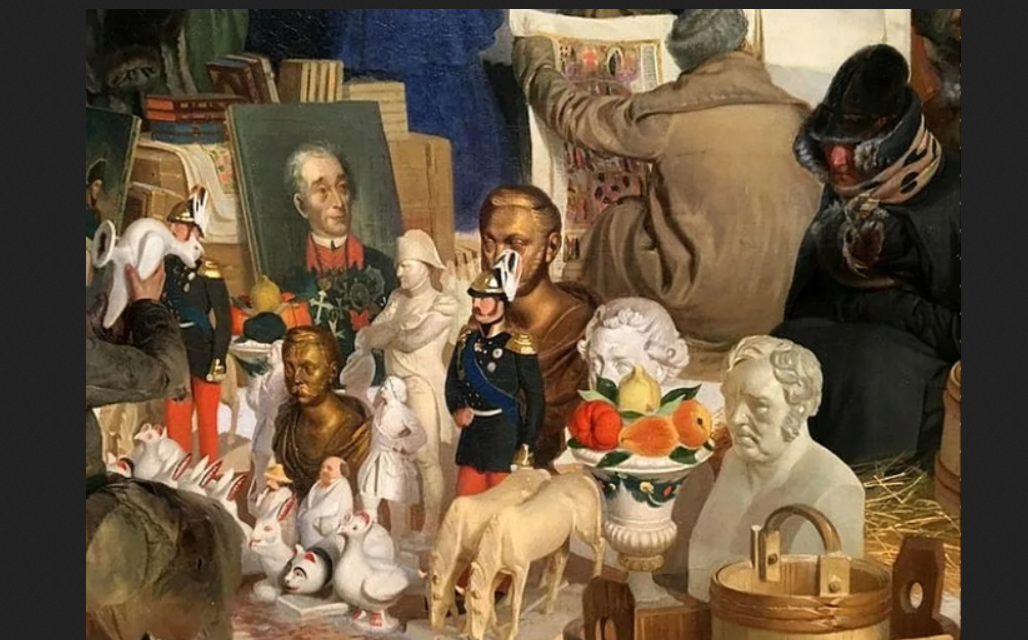 Евграф Сорокин. "Развал", фрагмент картины.