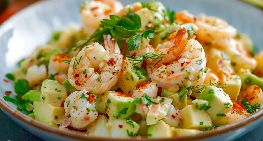 Салаты с креветками в сто раз лучше, чем в ресторане. Гости будут в восторге. Такую вкусноту и красоту мало где встретишь.