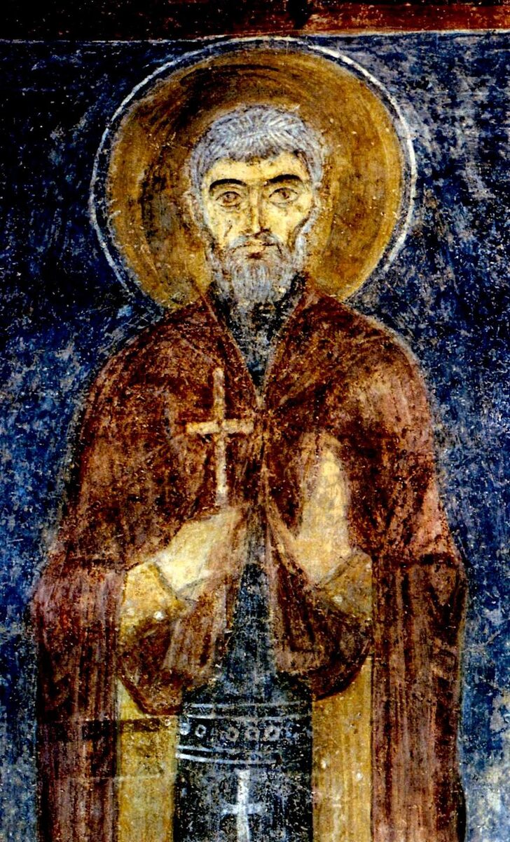 Священномученик Зотик Сиропитатель. Фреска