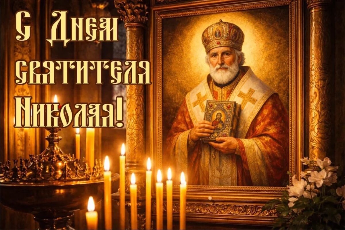    20+ открыток с Днем Николая Чудотворца.