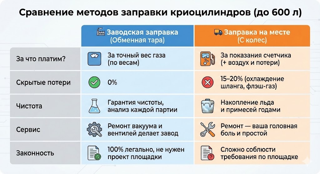Сравнение что выгодней для сосудов 100-600 л