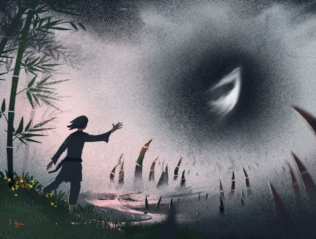 Идзанами уходит в Ёми-но куни