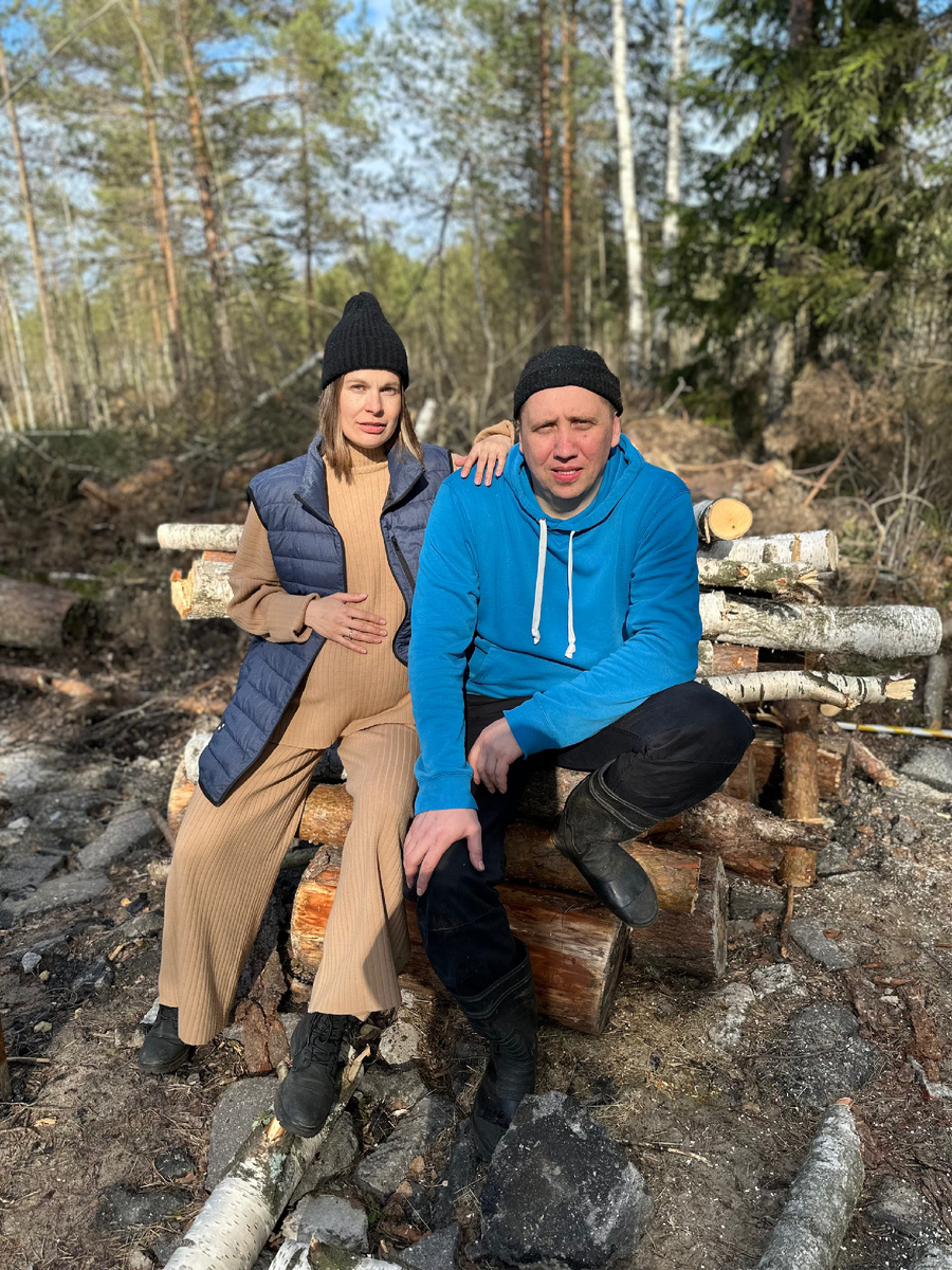 На участке, строим дом, май 2024 год