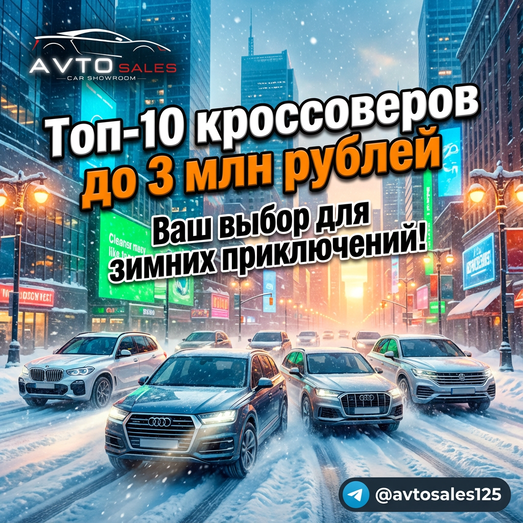    Топ-10 лучших кроссоверов до 3 млн рублей в 2025 году для любого автолюбителя Авто Сейлс