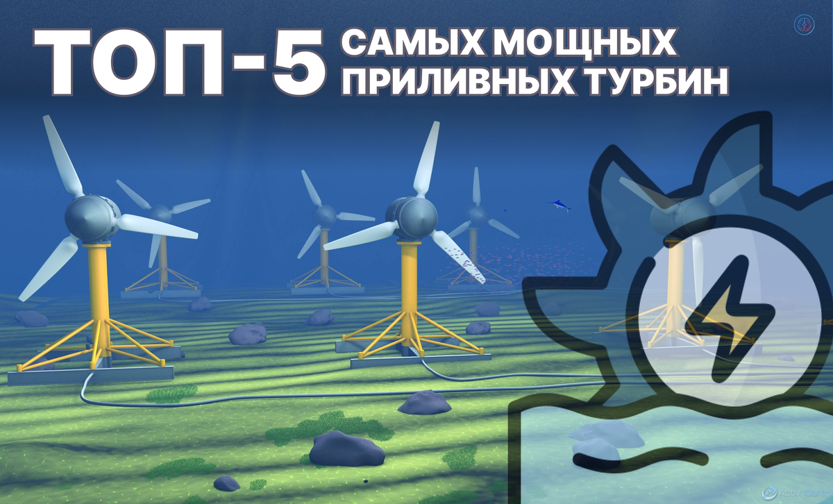 ТОП-5 самых мощных приливных турбин
