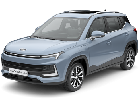 Электрический Москвич 3е — это современный автомобиль без компромиссов. Запаса батареи хватит и на перемещения по городу, и на загородные поездки. 
