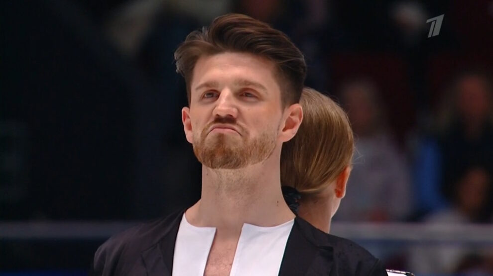    Александра Степанова и Иван Букин. Фото: стоп-кадр прямого эфира «Первого канала»