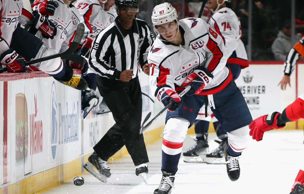   Нападающий "Вашингтона" Богдан Тринеев  Bruce Bennett/Getty Images