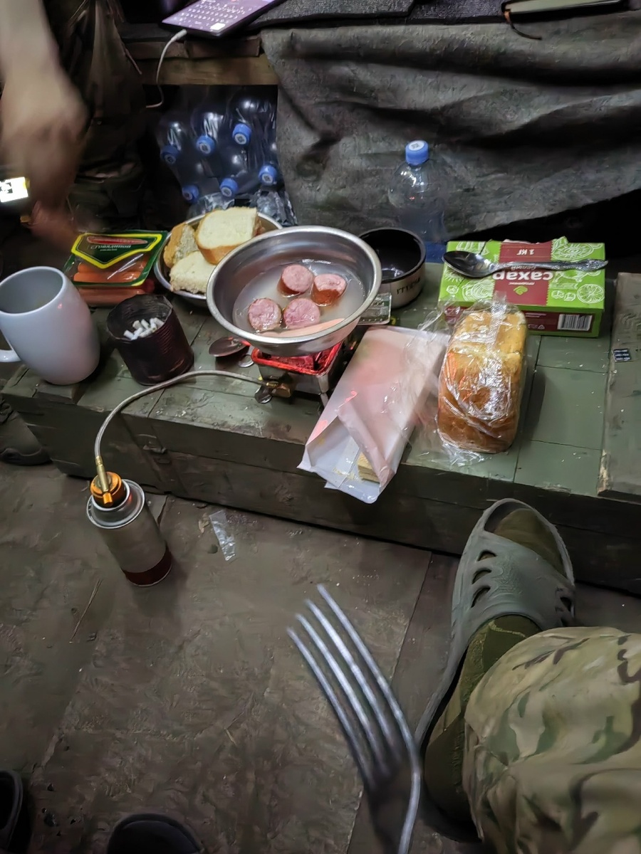 Готовим ужин ) Колбаса с пюре