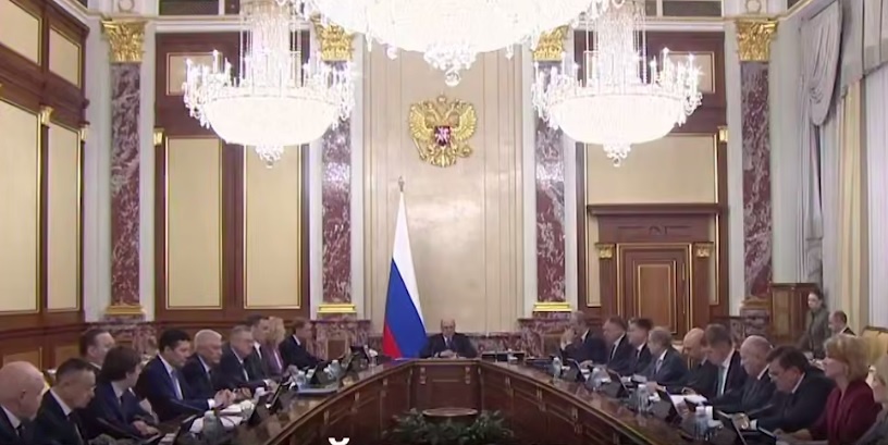    На фото стоп-кадр видеоматериала правительства РФ Татьяна Пшеничная