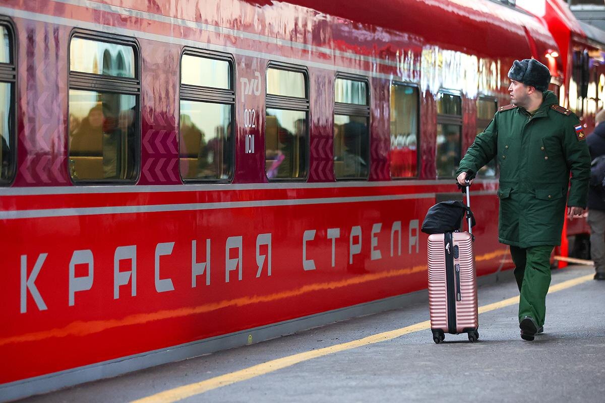 Петр Ковалев / ТАСС📷Презентация фирменного поезда «Красная стрела» в Санкт-Петербурге