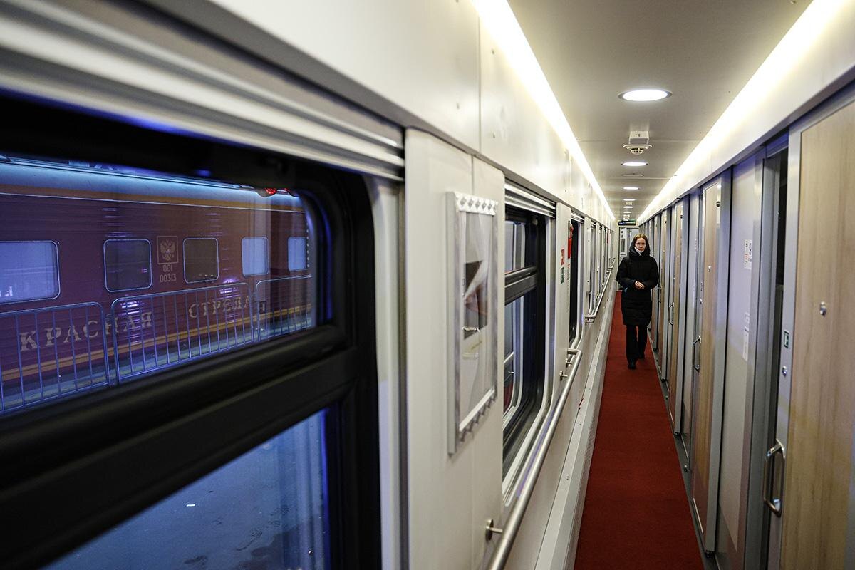 Артем Пряхин / РИА Новости📷Презентация фирменного поезда «Красная стрела» в Санкт-Петербурге