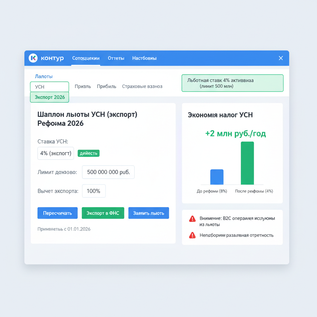 7 льгот реформы 2026: сэкономь миллионы с Контур