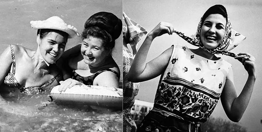 На море и наши чудесные манекенщицы