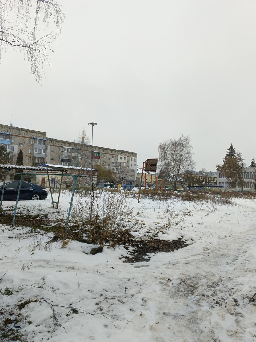 Город зимой