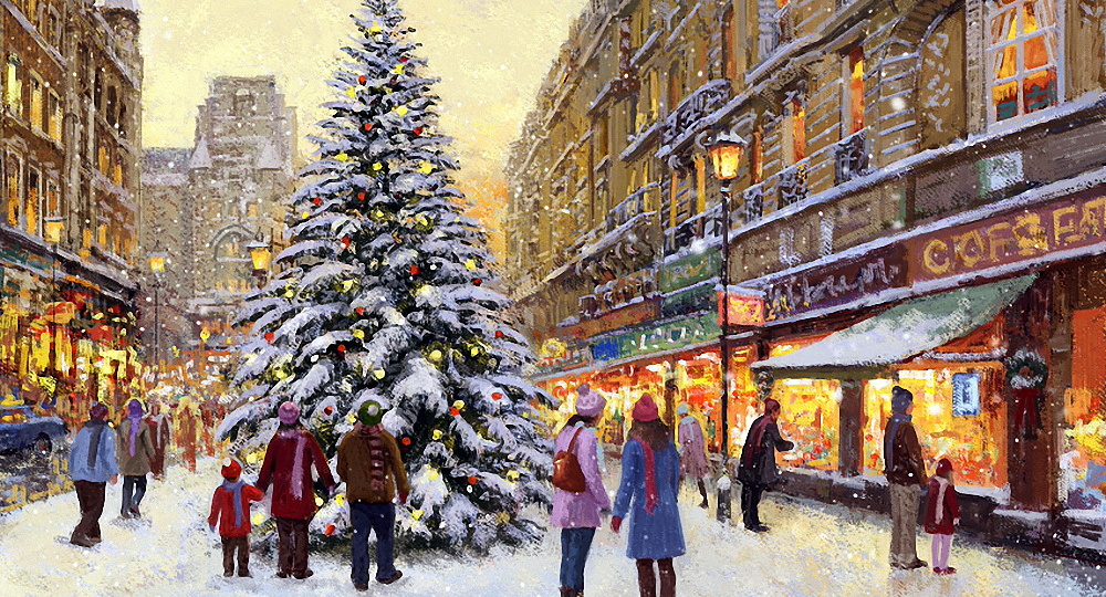 В суете предновогодней Картины разных художников