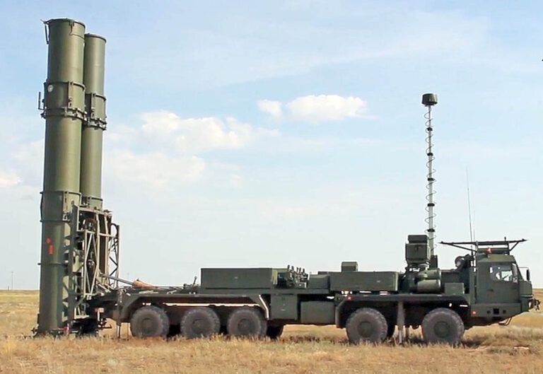 Внешний вид пусковой установки ЗРК С-500 на шасси БАЗ, ориентировочно 2021 год