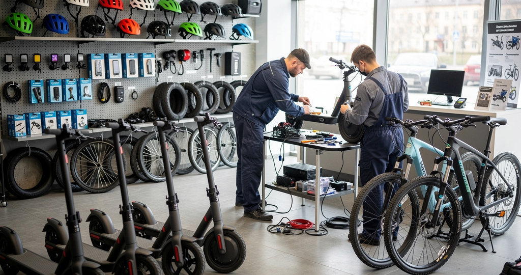 Бизнес-идея: Сервис по ремонту электросамокатов и электровелосипедов + магазин аксессуаров.