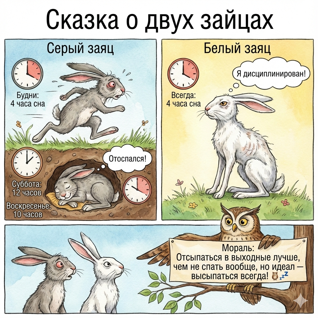 Сказка о двух зайцах