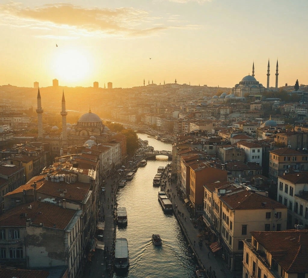 Стамбул в утренних лучах. 