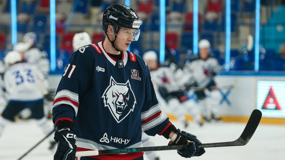    Нападающий «Нефтехимика» Булат Шафигуллин.ХК «Нефтехимик»