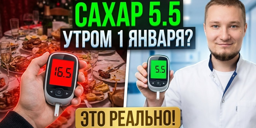 Гликемические качели под бой курантов: как встретить 1 января с сахаром 5.5