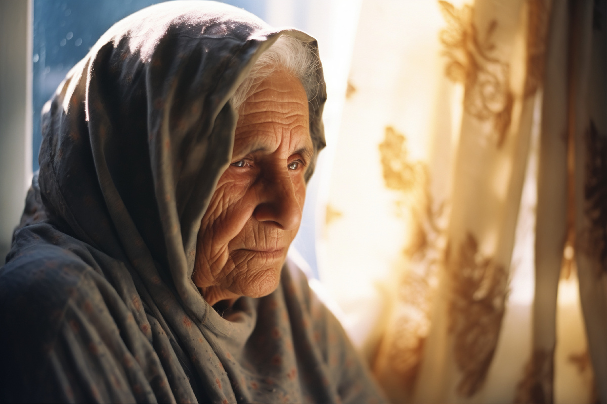 Брошенная старушка