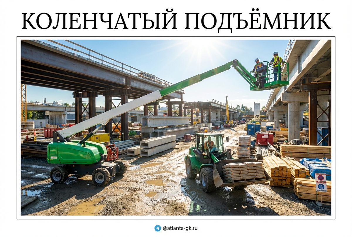    Коленчатый подъемник: выбор и аренда Atlanta-gk