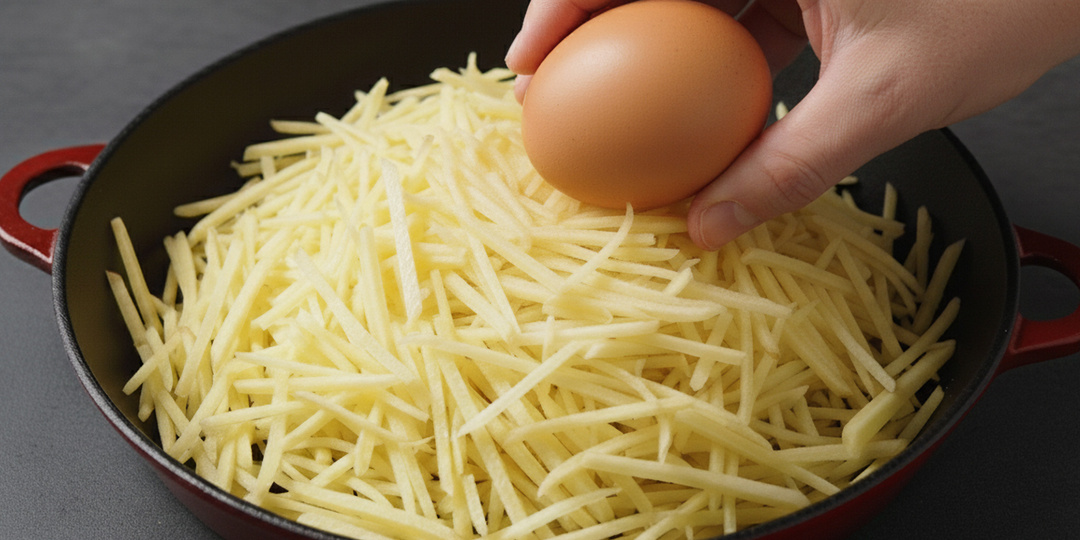 Натер картошку и добавил яйца. Гениальный рецепт ужина за копейки, который едят все