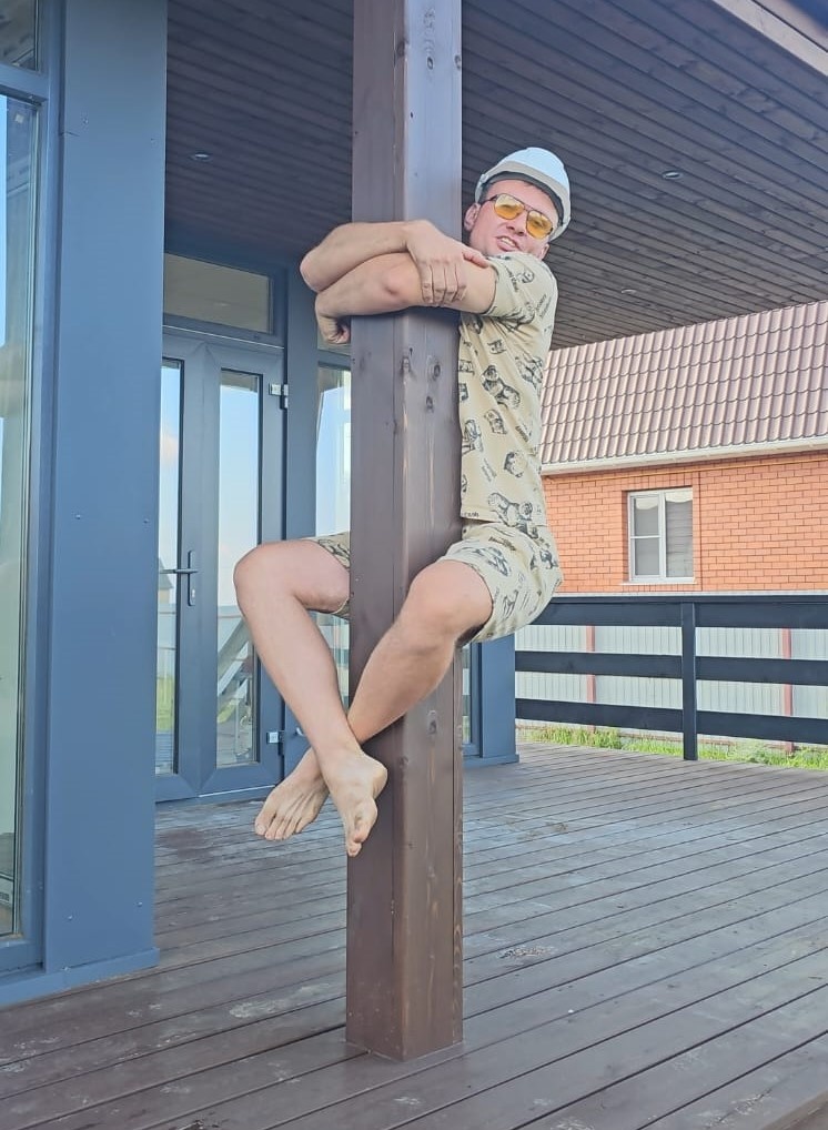 провожу испытание столбов веранды на вертикальные нагрузки на своем объекте