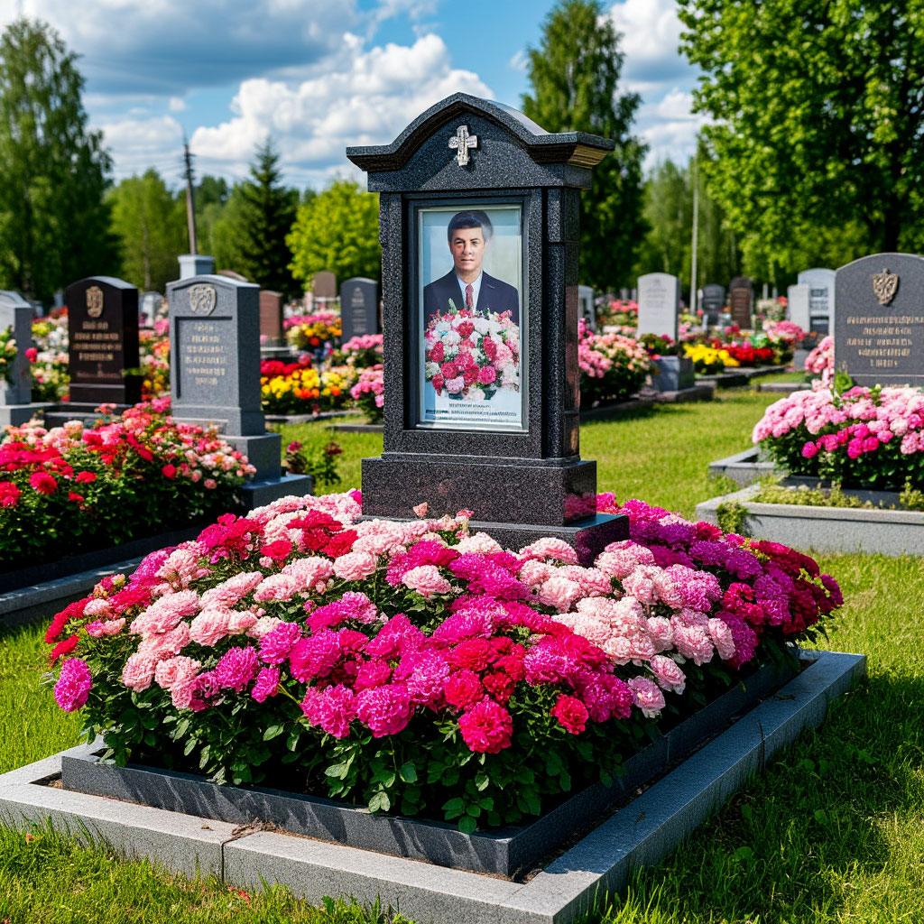 Сгенерировано ИИ- фото на могиле- память  есть?!