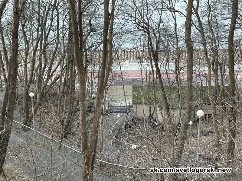 Светлогорск, серпантинный спуск к морю в центре города