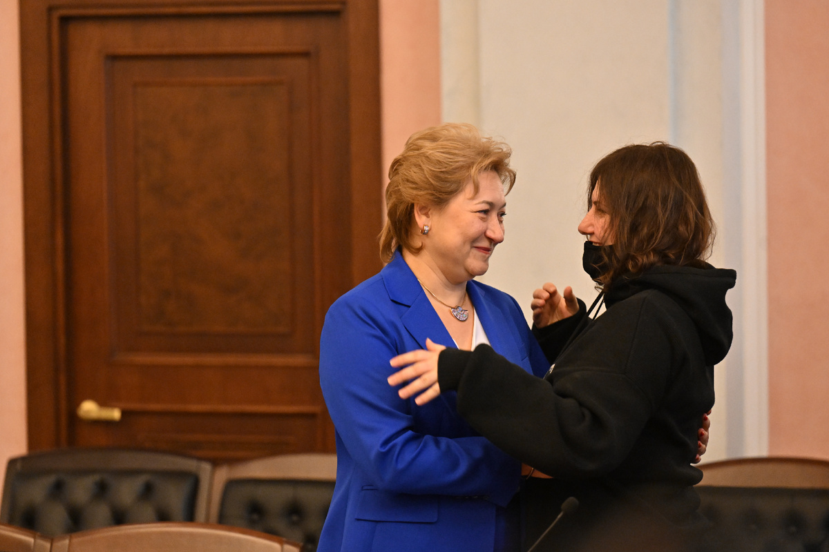 Полина Лурье после победы в ВС РФ. Фото: Михаил Фролов