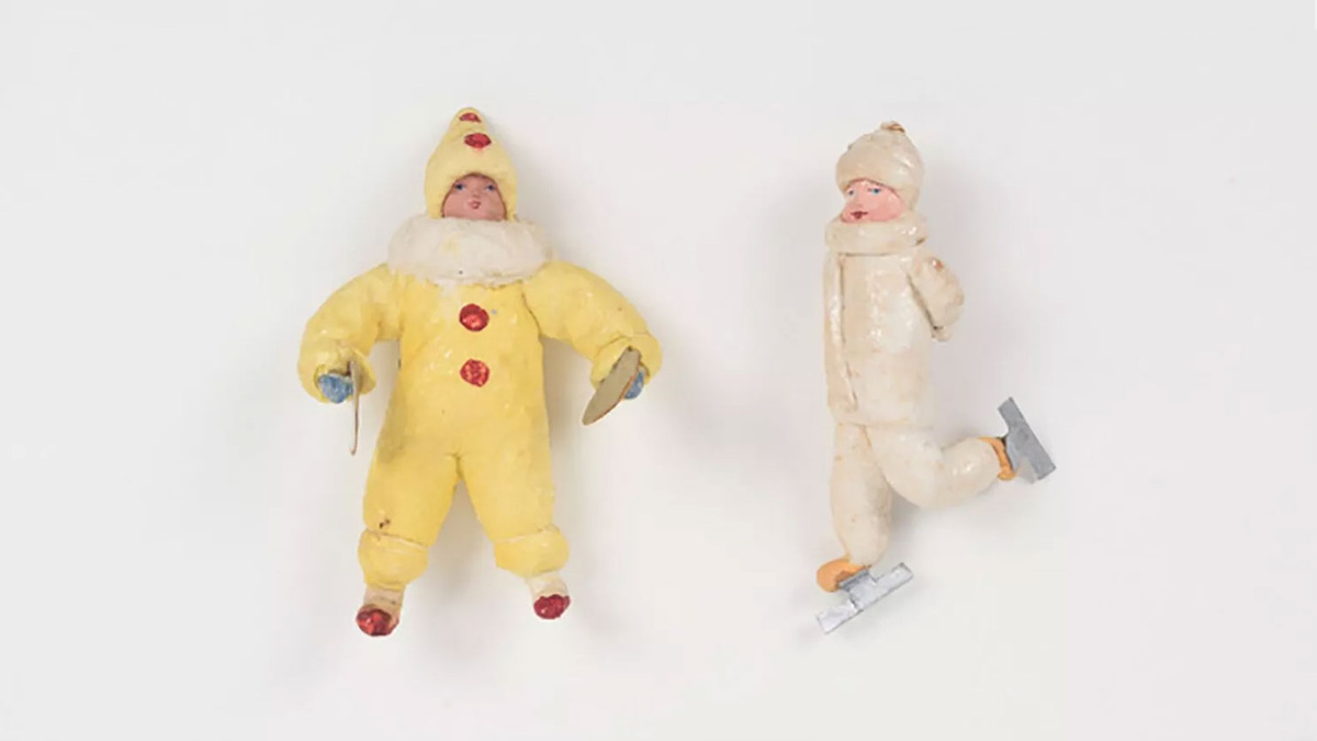 Ватные елочные игрушки