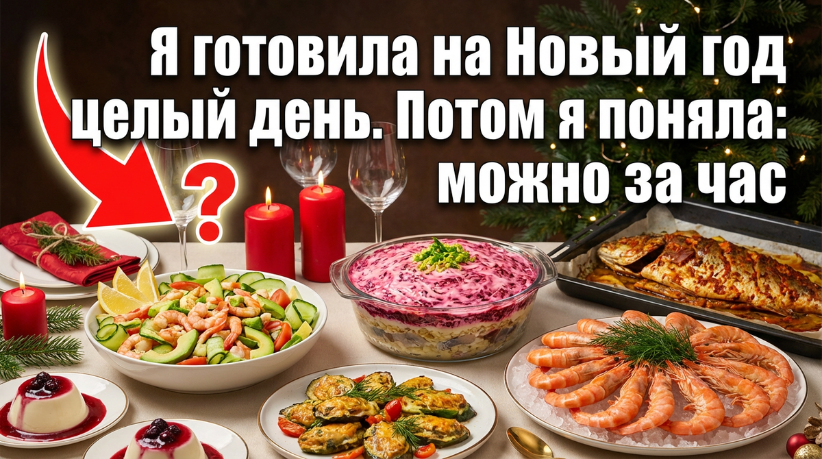 Я готовила на Новый год целый день. Потом я поняла: можно за час.