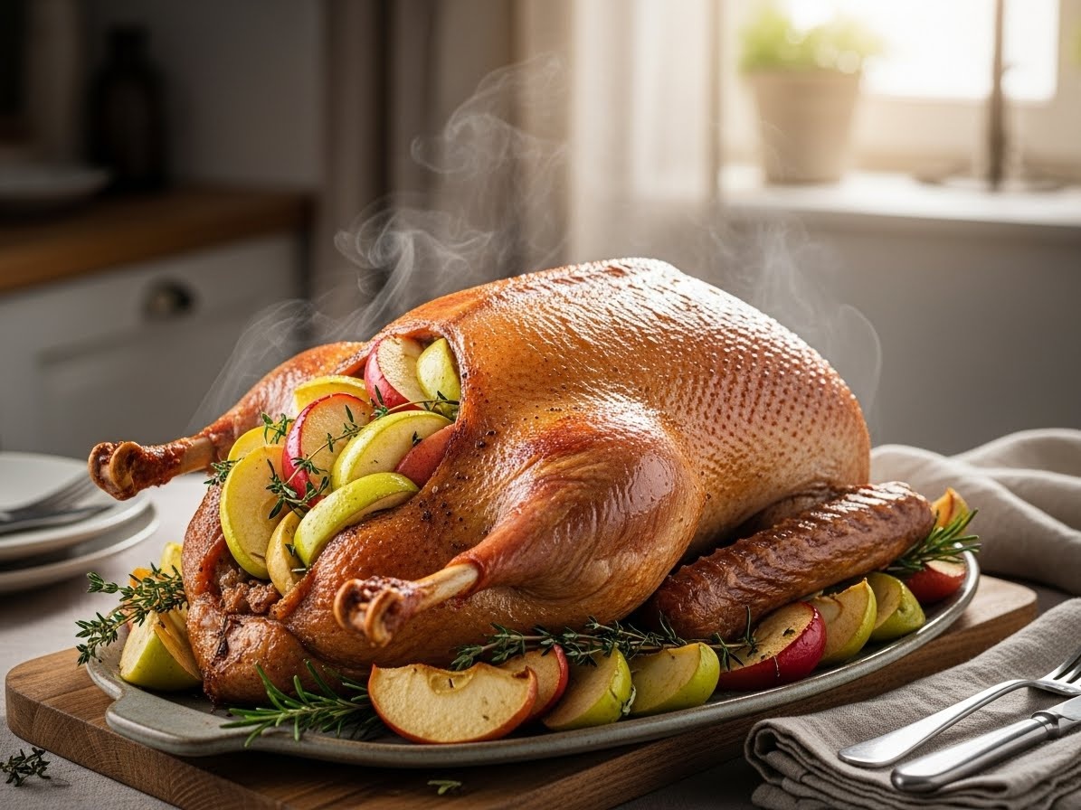 Гусь с яблоками