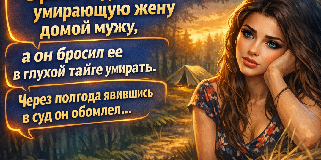 Врачи отдали умирающую жену домой мужу, а он бросил ее в глухой тайге умирать...