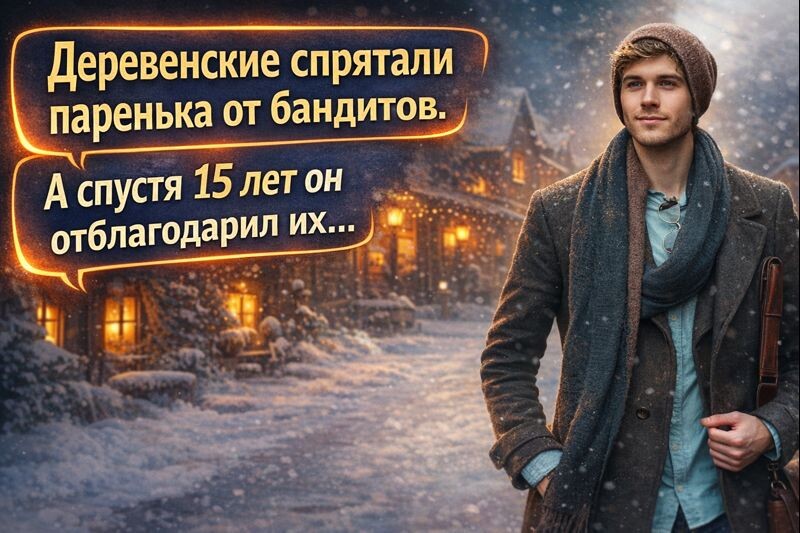 Деревенские спрятали паренька от бандитов. А спустя 15 лет он отблагодарил их…