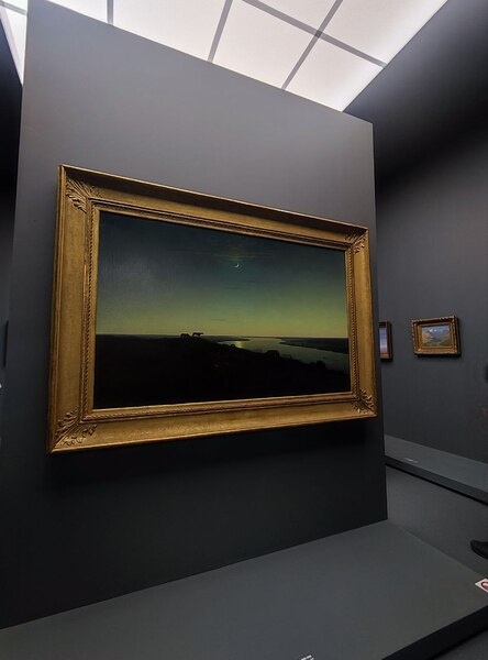 Куинджи. Ночное. 1905-1908г. По мнению некоторых экспертов работа стала своего рода прощанием автора.