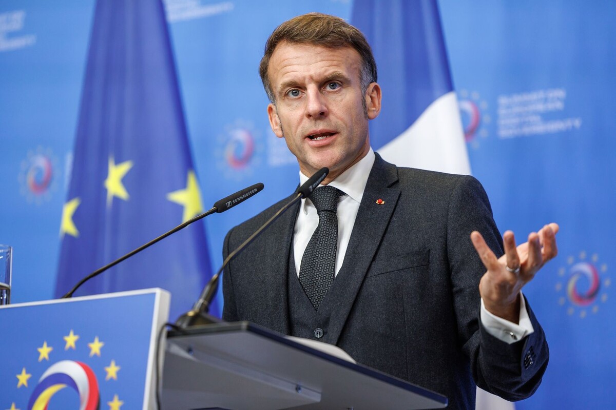    Президент Франции Эммануэль Макрон / Источник: © Andreas Gora/Keystone Press Agency/Global Look Press