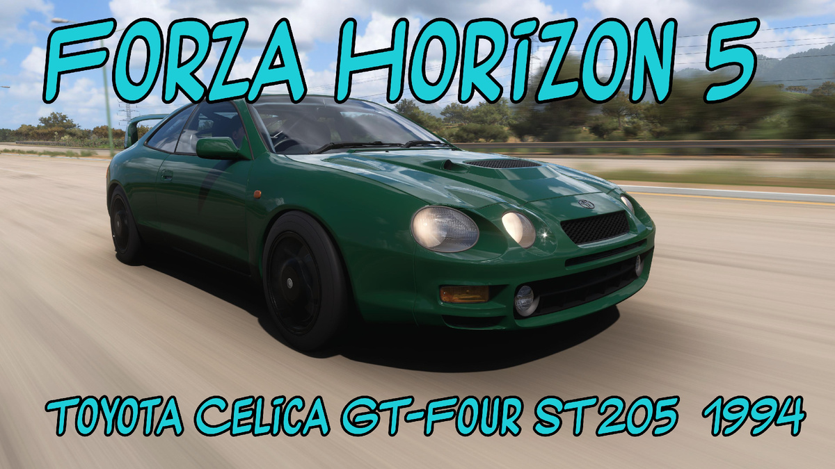 # Toyota Celica GT-Four ST205 1994 — Культовый Ралликар Завоевывает Просторы Forza Horizon 5 🌍⚡️