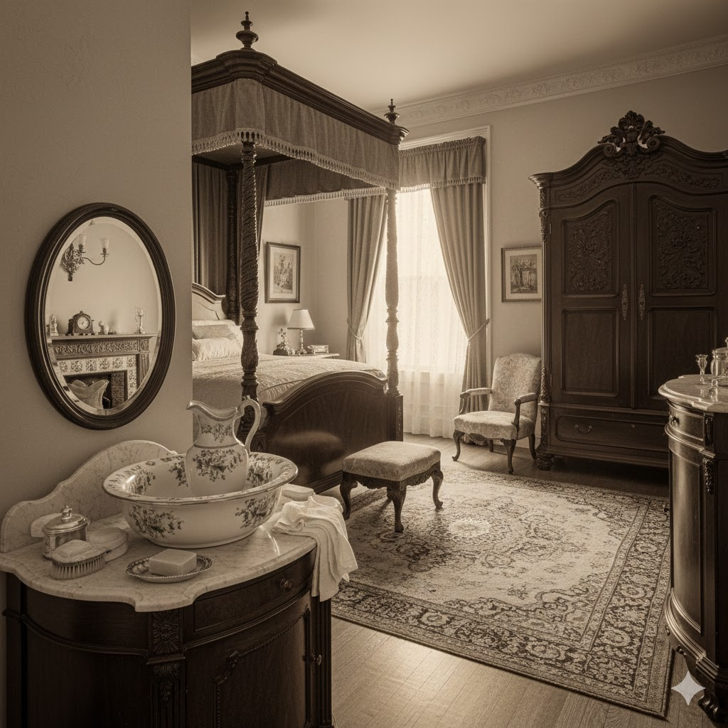 Слуги приносили горячую воду прямо в комнату, чтобы хозяевам не нужно было никуда ходить. Удобно? А то! 