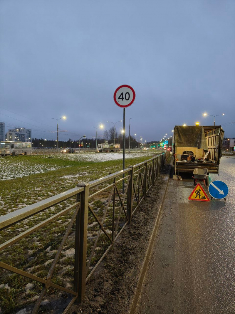    Скорость ограничили на выезде из ПетрозаводскаГосавтоинспекция Петрозаводска