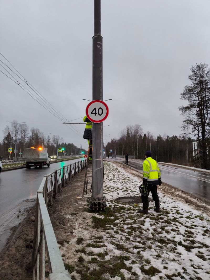    Скорость ограничили на выезде из ПетрозаводскаГосавтоинспекция Петрозаводска