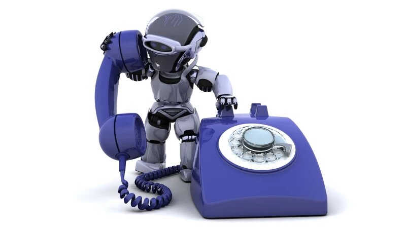     Робот принимает звонки. Автоответчик. Источник: ru.freepik.com, автор kjpargeter.