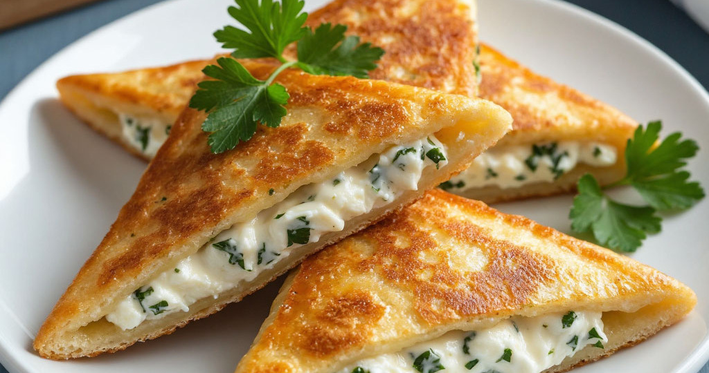 🍽️ Ругувачки (чебуреки) с творогом, сыром и зеленью: сытное блюдо болгарской кухни 🍽️ Домашние рецепты.