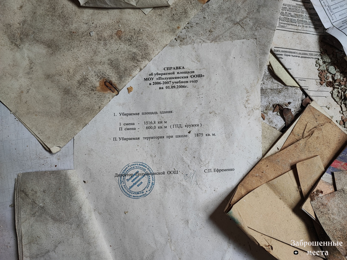 Заброшенная полушкинская школа под Кубинкой
