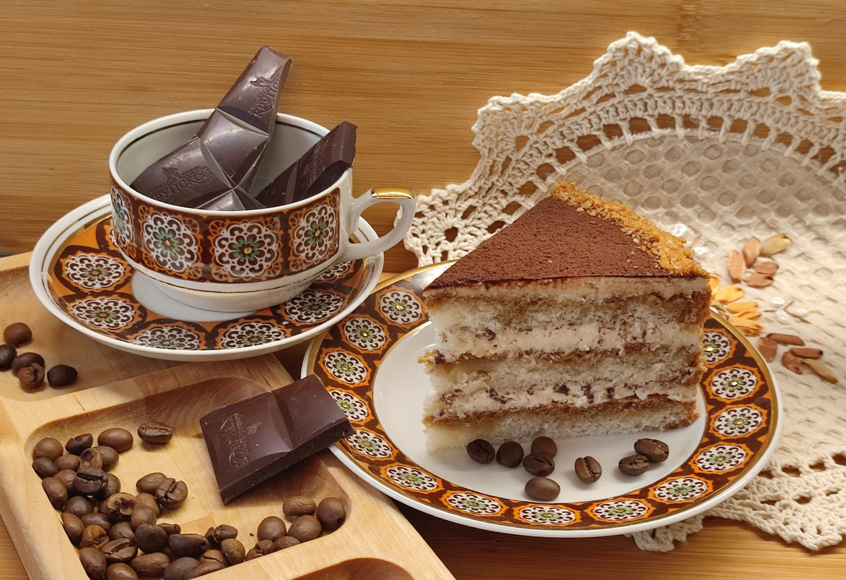 Кофейно-шоколадный вкус плюс какао и сливки с маскарпоне... Ммм...